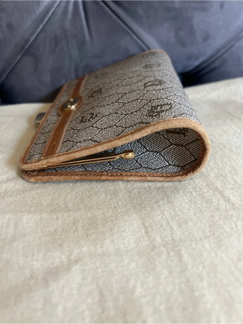 Christian Dior Honeycomb coin pouch